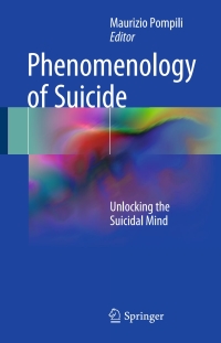 Cover image: Phenomenology of Suicide 9783319479750
