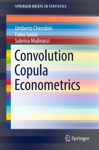 Imagen de portada: Convolution Copula Econometrics 9783319480145