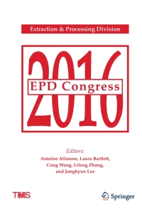 表紙画像: EPD Congress 2016 9781119225782