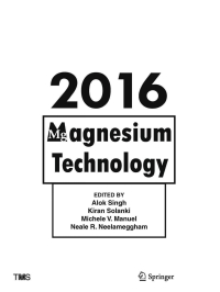 صورة الغلاف: Magnesium Technology 2016 9781119225805