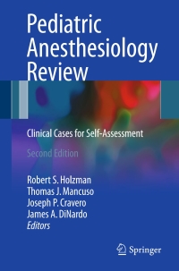Cover image: Pediatric Anesthesiology Review 2nd edition 9783319484471