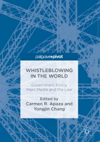 Cover image: Whistleblowing in the World 9783319484808