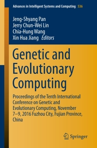 Cover image: Genetic and Evolutionary Computing 9783319484891