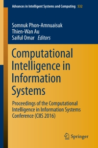 Imagen de portada: Computational Intelligence in Information Systems 9783319485164