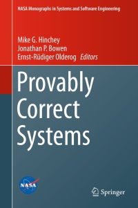 Cover image: Provably Correct Systems 9783319486277