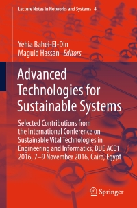 Cover image: Advanced Technologies for Sustainable Systems 9783319487243