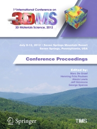 表紙画像: 1st International Conference on 3D Materials Science, 2012 9781118470398