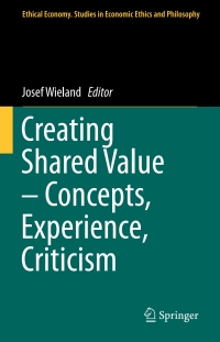 Cover image: Creating Shared Value – Concepts, Experience, Criticism 9783319488011