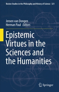 Imagen de portada: Epistemic Virtues in the Sciences and the Humanities 9783319488929
