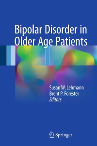 Cover image: Bipolar Disorder in Older Age Patients 9783319489100