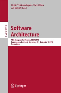 Imagen de portada: Software Architecture 9783319489919