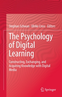 Cover image: The Psychology of Digital Learning 9783319490755