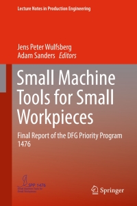 Cover image: Small Machine Tools for Small Workpieces 9783319492674
