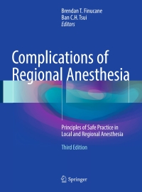Cover image: Complications of Regional Anesthesia 3rd edition 9783319493848