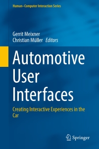 Cover image: Automotive User Interfaces 9783319494470