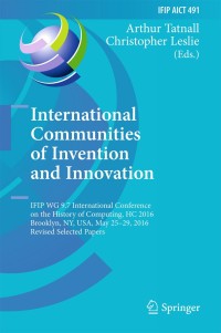 Cover image: International Communities of Invention and Innovation 9783319494623