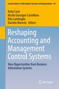 Omslagafbeelding: Reshaping Accounting and Management Control Systems 9783319495378