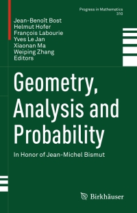 Cover image: Geometry, Analysis and Probability 9783319496368