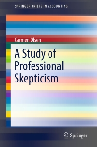 Titelbild: A Study of Professional Skepticism 9783319498959