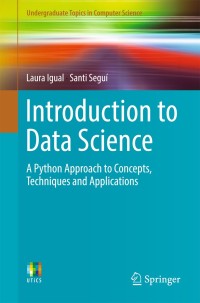 Cover image: Introduction to Data Science 9783319500164