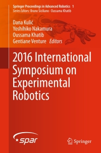 Imagen de portada: 2016 International Symposium on Experimental Robotics 9783319501147