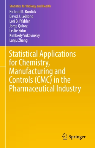 Cover image: Statistical Applications for Chemistry, Manufacturing and Controls (CMC) in the Pharmaceutical Industry 9783319501840
