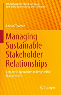 Cover image: Managing Sustainable Stakeholder Relationships 9783319502397