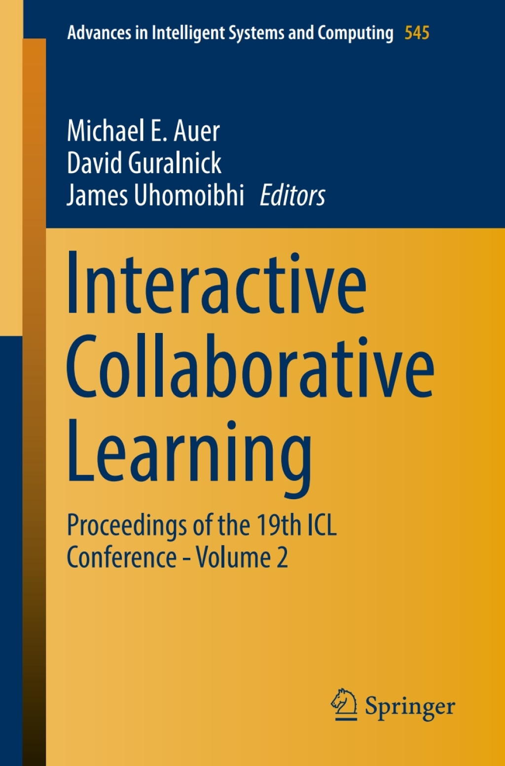Interactive Collaborative Learning Proceedings of the 19th ICL Conference – Volume 2
