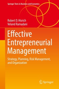 Imagen de portada: Effective Entrepreneurial Management 9783319504650