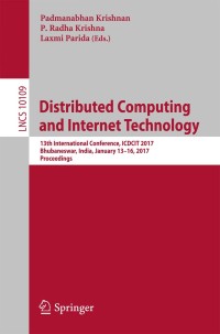 Omslagafbeelding: Distributed Computing and Internet Technology 9783319504711