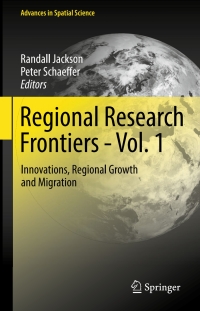 Cover image: Regional Research Frontiers - Vol. 1 9783319505466