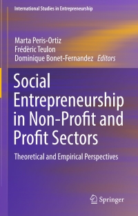 Cover image: Social Entrepreneurship in Non-Profit and Profit Sectors 9783319508498