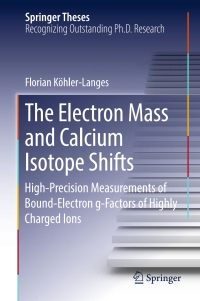 Cover image: The Electron Mass and Calcium Isotope Shifts 9783319508764