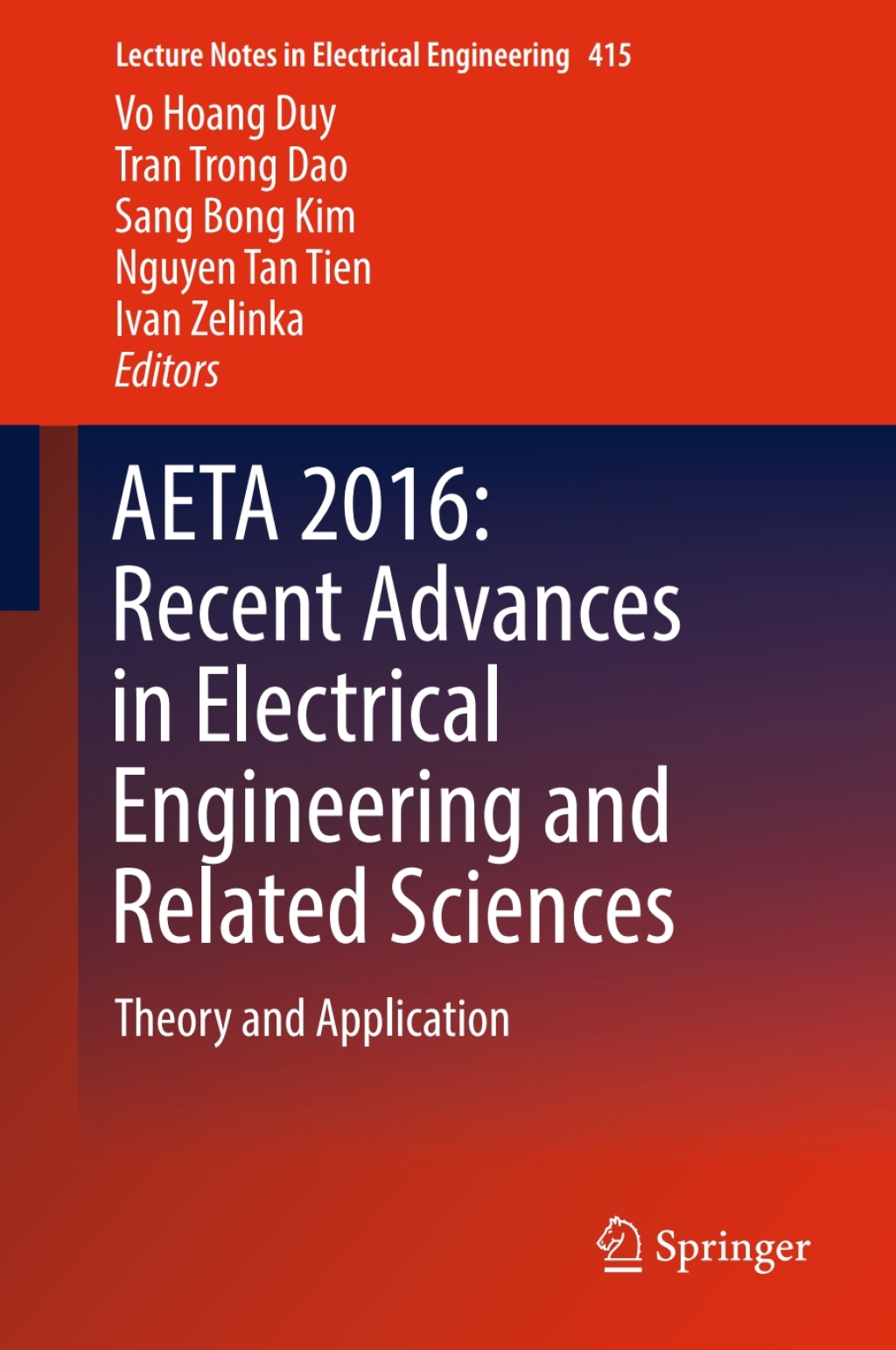 AETA 2016: Recent Advances in Electrical Engineering and Related Sciences Theory and Application