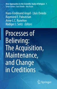 Cover image: Processes of Believing: The Acquisition, Maintenance, and Change in Creditions 9783319509228
