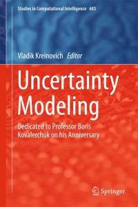 Cover image: Uncertainty Modeling 9783319510514