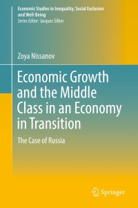 Cover image: Economic Growth and the Middle Class in an Economy in Transition 9783319510934