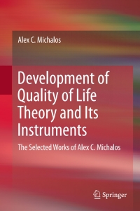 Cover image: Development of Quality of Life Theory and Its Instruments 9783319511481