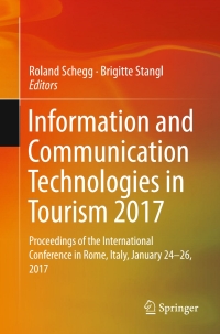 Imagen de portada: Information and Communication Technologies in Tourism 2017 9783319511672