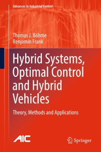Titelbild: Hybrid Systems, Optimal Control and Hybrid Vehicles 9783319513157