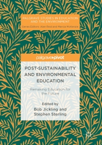 Titelbild: Post-Sustainability and Environmental Education 9783319513218