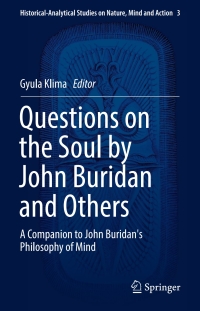Cover image: Questions on the Soul by John Buridan and Others 9783319517629