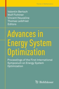 Imagen de portada: Advances in Energy System Optimization 9783319517940