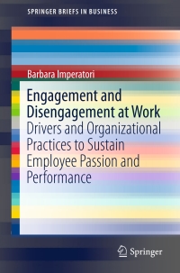 Immagine di copertina: Engagement and Disengagement at Work 9783319518855