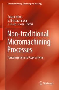 Cover image: Non-traditional Micromachining Processes 9783319520087