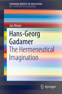 Cover image: Hans-Georg Gadamer 9783319521169