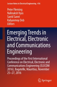 Cover image: Emerging Trends in Electrical, Electronic and Communications Engineering 9783319521701