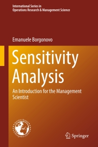 Cover image: Sensitivity Analysis 9783319522579