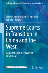 Cover image: Supreme Courts in Transition in China and the West 9783319523439