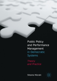 Cover image: Public Policy and Performance Management in Democratic Systems 9783319523491